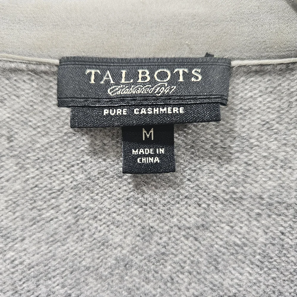 Talbots Light Gray Women's Cardigan - Picture 2 of 5